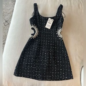 Zara Black & White Mini Dress